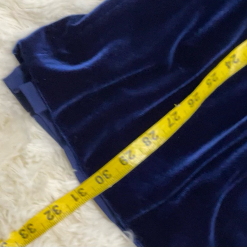 Marciano Royal Blue Velvet Fabiola Long Sleeve Dress size XS - Picture 13 of 13